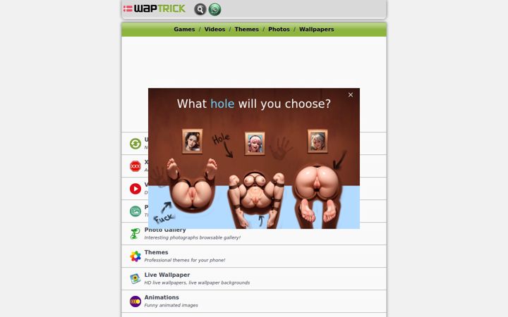 Screenshot of waptrick.com