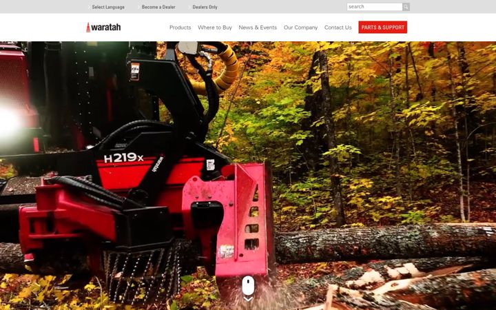 Screenshot ta' waratah.com