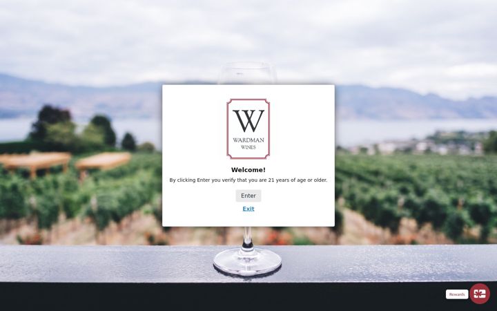 Screenshot of wardmanwines.com