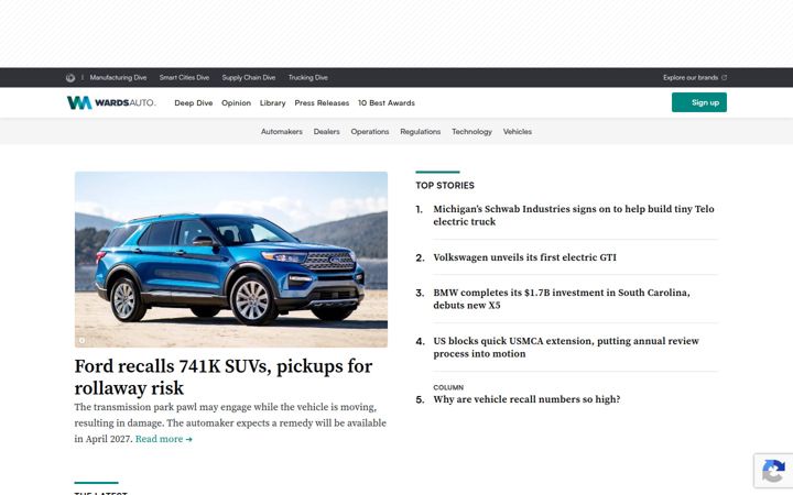 Captura de ecrã de wardsauto.com