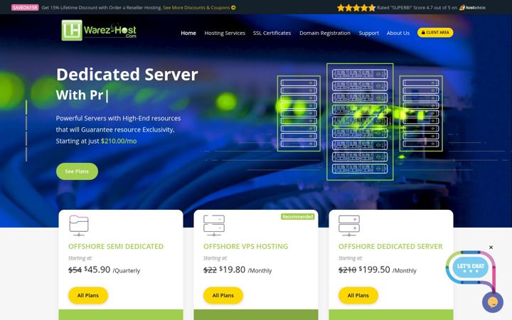 Screenshot of warez-host.com
