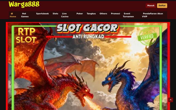 Screenshot of warga888.net
