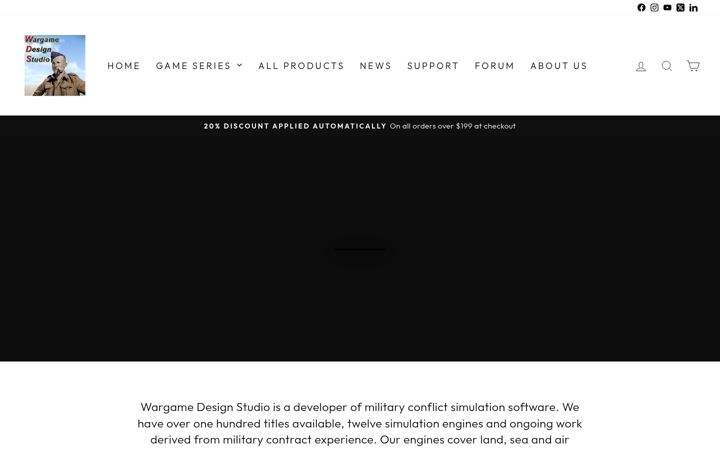 Zrzut ekranu wargameds.com