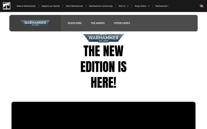 Screenshot of warhammer40000.com