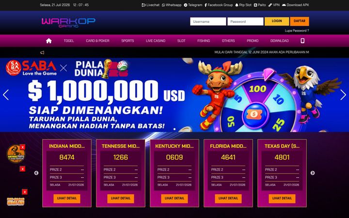 Screenshot of warkopgaming.com