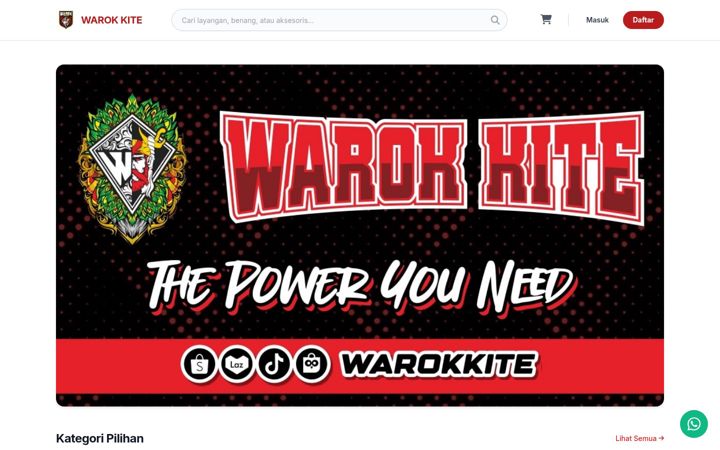 Screenshot of warokkite.com
