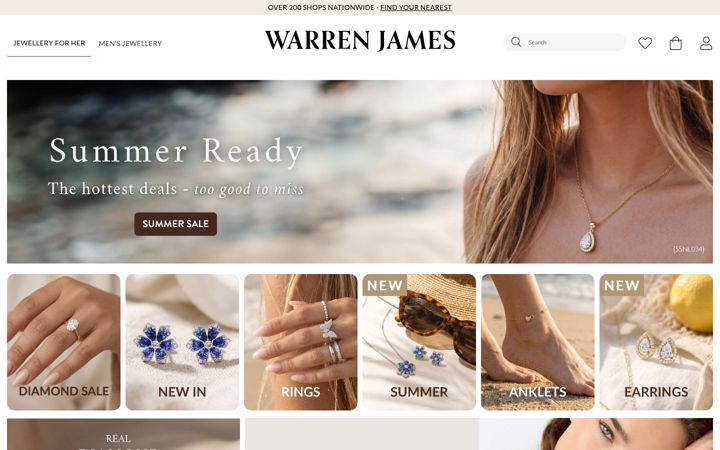 Screenshot of warrenjames.co.uk