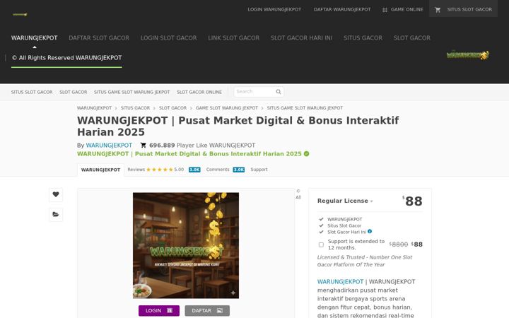 Screenshot of warungjekpot.com