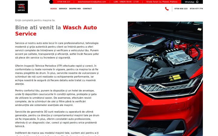 Екранна снимка на waschauto.ro