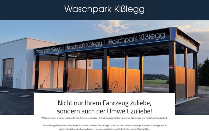 Screenshot of waschpark-stuetzenberger-kisslegg.de