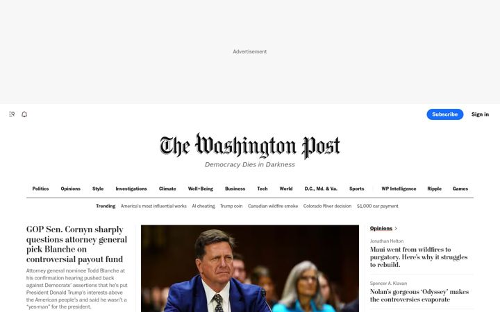 Képernyőkép: washingtonpost.com