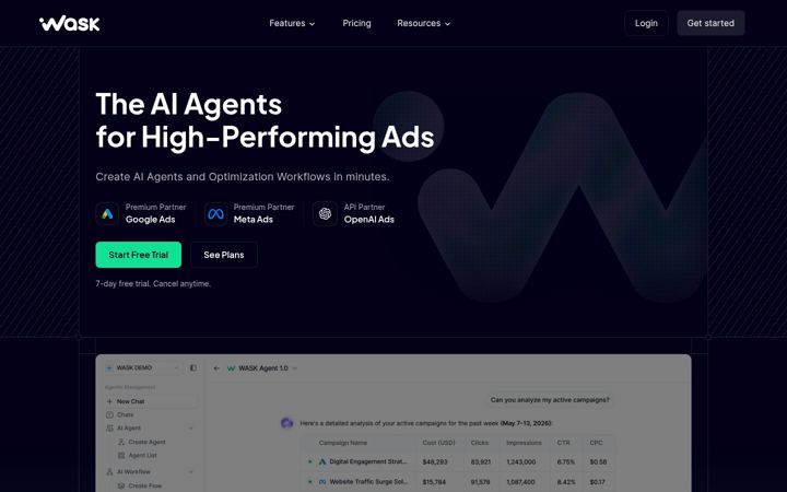 Screenshot of wask.co