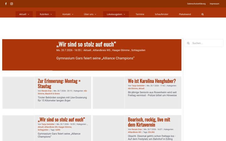 Screenshot of wasserburger-stimme.de