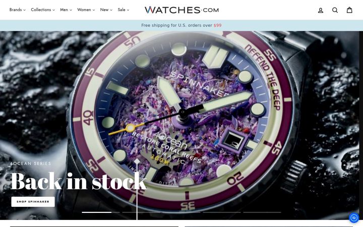 Screenshot of watches.com