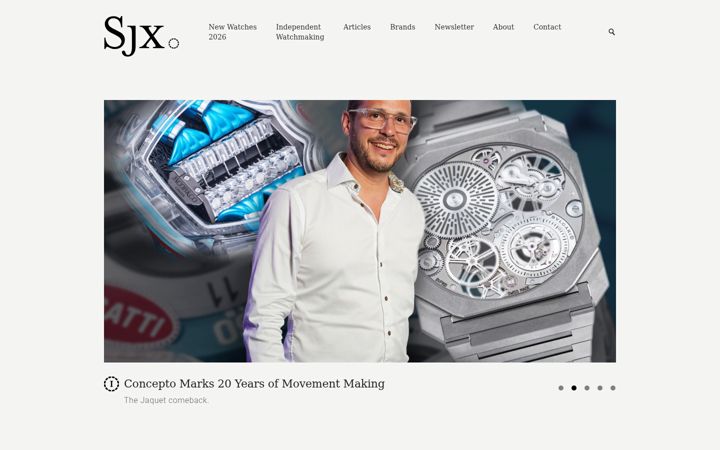 Screenshot of watchesbysjx.com