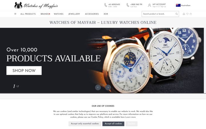 Screenshot of watchesofmayfair.com.au