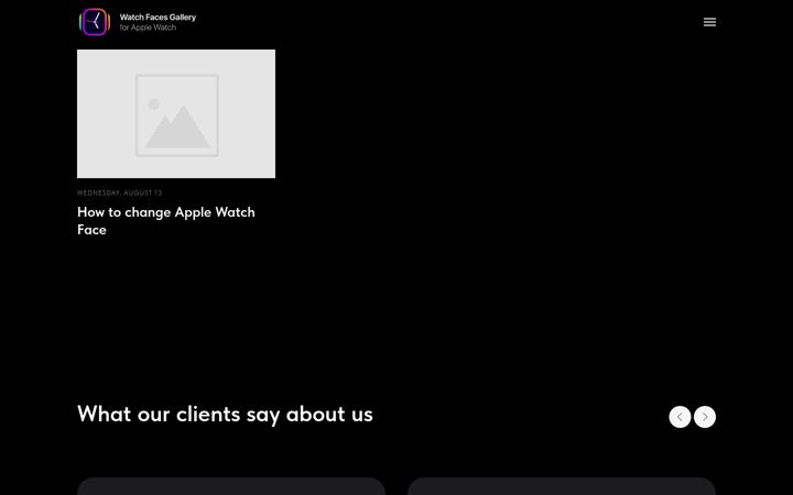 Screenshot of watchfaces.io