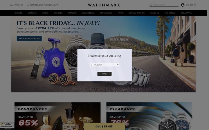Screenshot of watchmaxx.com