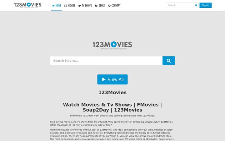 Screenshot of watchmoviecom.com