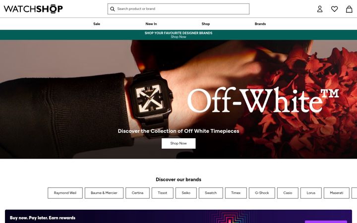 Screenshot of watchshop.com