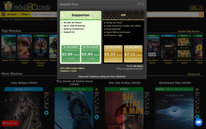 Screenshot of watchsomuchtorrents.com