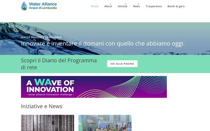 Screenshot von wateralliance.it