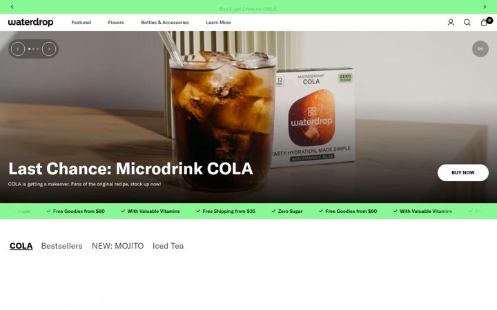 Screenshot of waterdrop.com