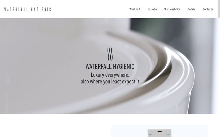 Captura de ecrã de waterfallhygienic.com