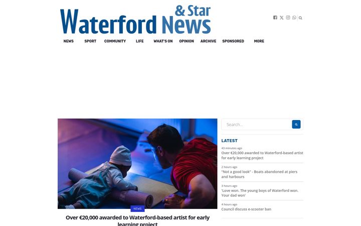 Screenshot of waterford-news.ie