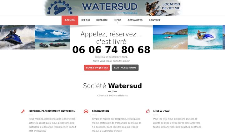 Screenshot of watersud.com