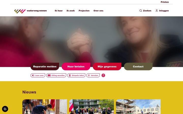 Screenshot of waterwegwonen.nl