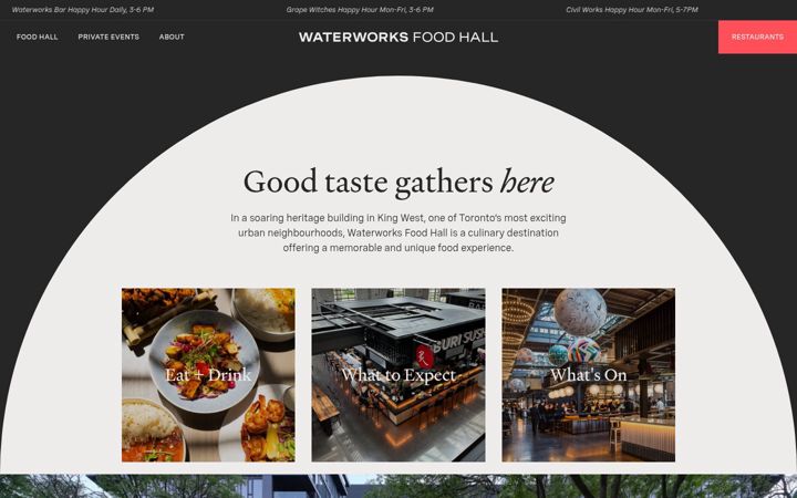 Képernyőkép: waterworksfoodhall.com