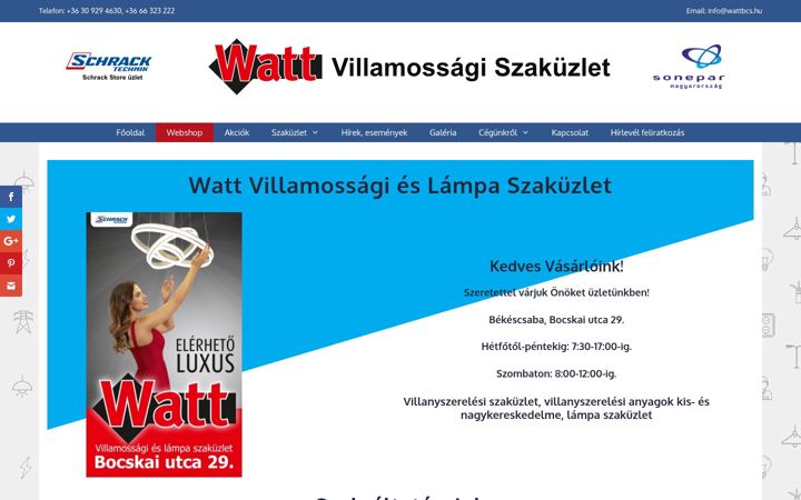 Screenshot von wattbcs.hu