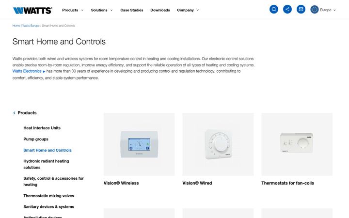 Screenshot of wattselectronics.com