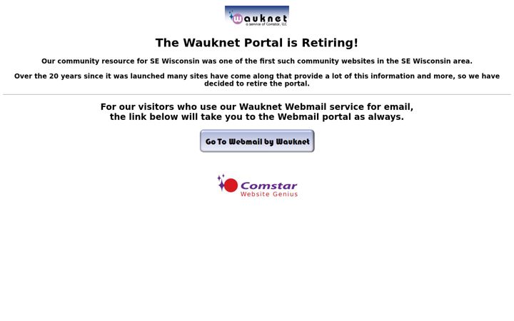Screenshot of wauknet.com