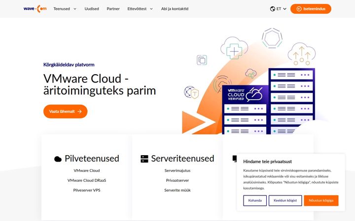 Screenshot of wavecom.ee