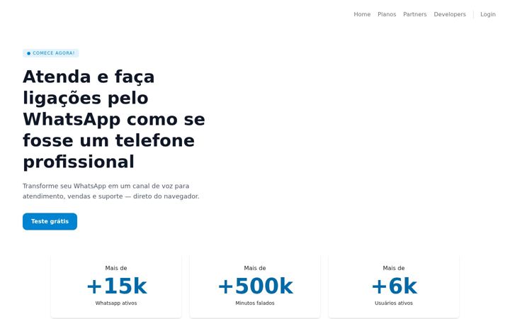 Screenshot of wavoip.com