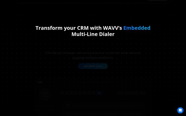 Screenshot of wavv.com