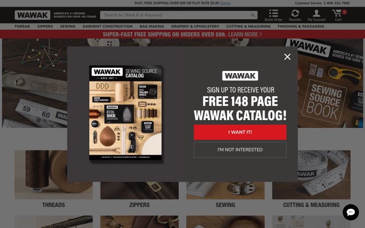 Screenshot of wawak.com