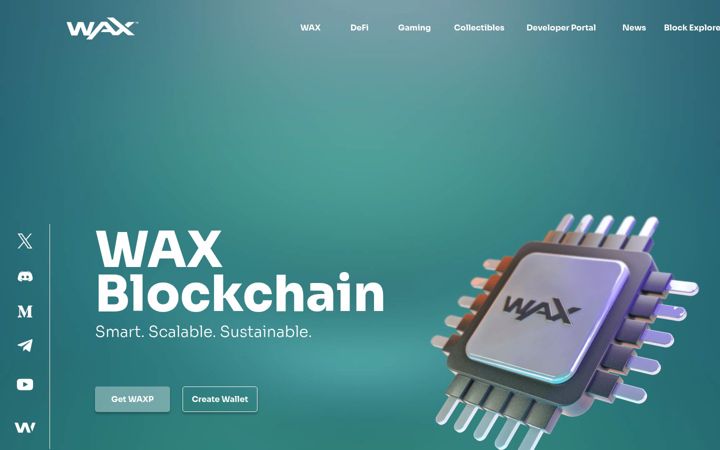 Screenshot of wax.io