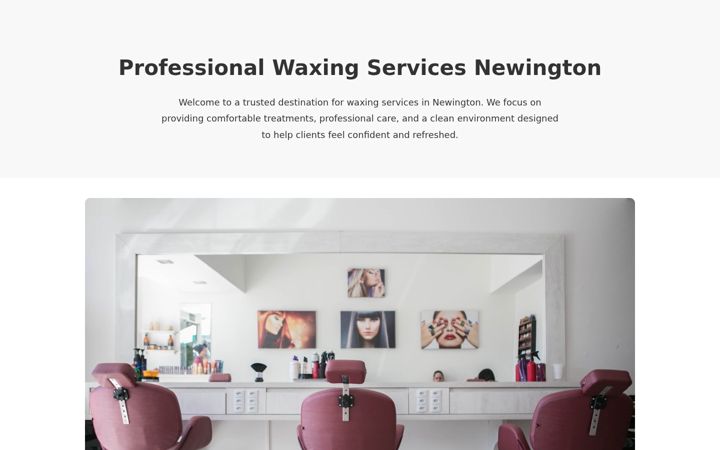 Screenshot of waxingservicenewington.com