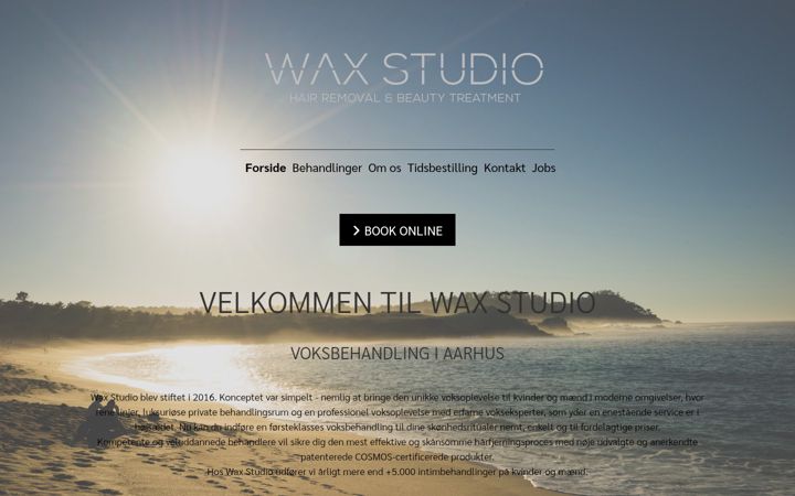 Screenshot of waxstudio.dk