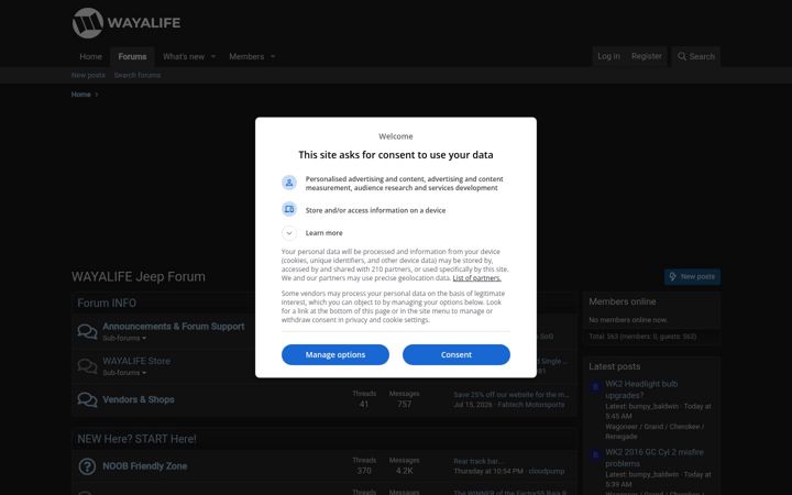 Screenshot of wayalife.com