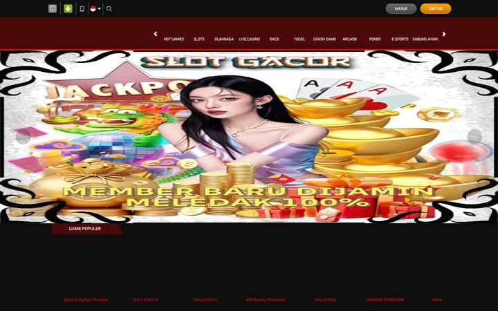 Screenshot of wayangslots.com