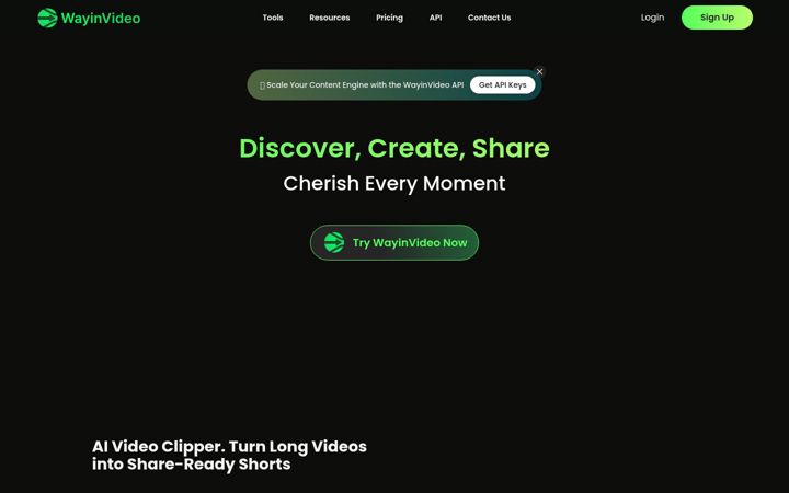 Screenshot of wayin.ai