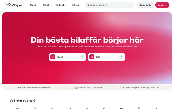 Screenshot of wayke.se