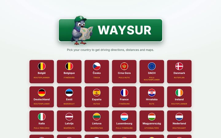 Screenshot of waysur.com