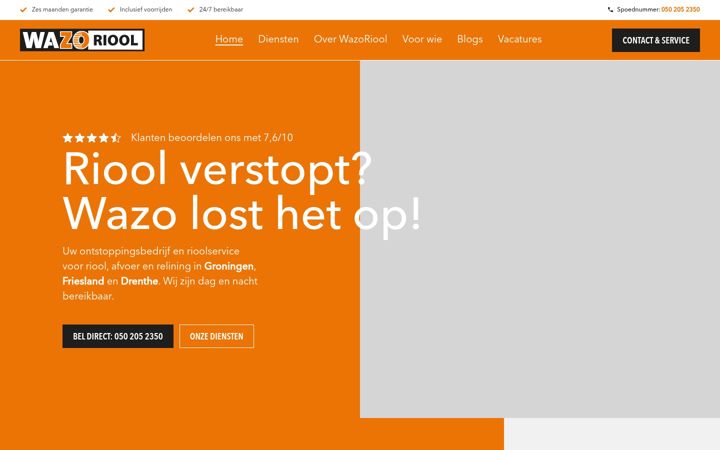Snímek obrazovky wazoriool.nl