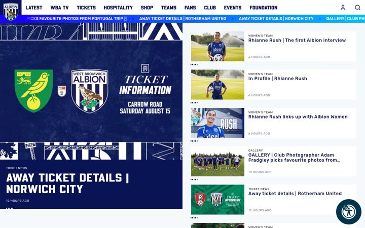 Screenshot of wba.co.uk