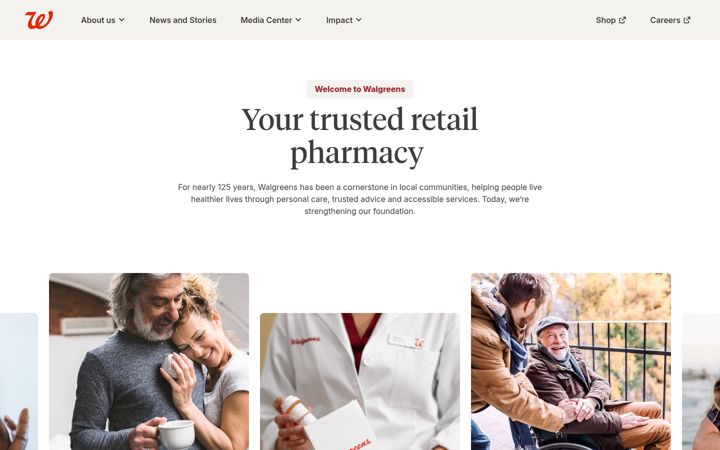 Screenshot of wba.com